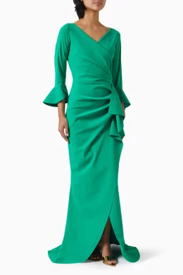 chiara boni la petite robe green dress Chiara Boni La Petite Robe
