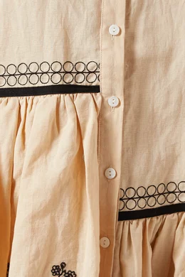 vintage white linen dress MARY 18 main image 0