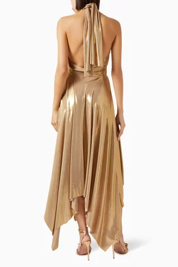Buy Norma Kamali Gold Convertible Mid-calf Dress For Women Online | Ounass  Oman