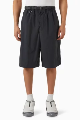 Buy Nike Black ACG Orb Weaver UV Repel Oversized Shorts For