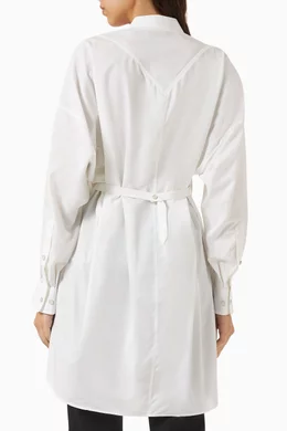 helmut lang oversized shirt dress Helmut Lang Oversized Shirt Dress - White