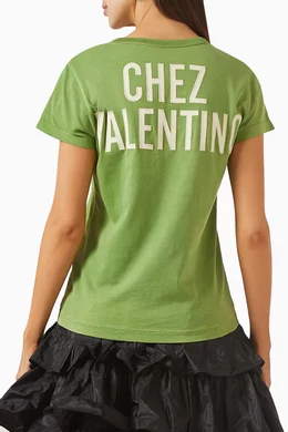 Tシャツ・カットソー VALENTINO GARAVANI T-SHIRT IN COTONE STAMPA PANTHER LADY Valentino garavani Valentino garavani 'panther lady' t-shirt