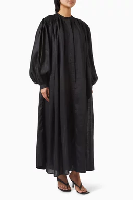 rohe pleated dress Rohe Pleated Muslin Halter Dress in Black