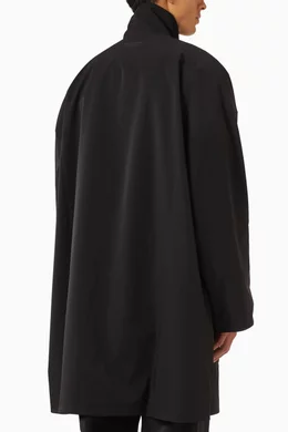 Buy Fear of God Essentials Black Sporty High-neck Jacket in Nylon