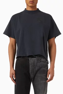 BALENCIAGA Nail Polish Cropped ヴィンテージジャージーTシャツ Balenciaga Nail Polish Cropped T-shirt | Sendegaro