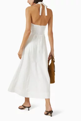 chinese dress ladies Tala French Linen Maxi Dress
