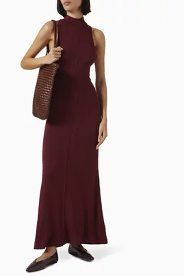 Buy St Agni Red Racerback Maxi Dress in Jersey For Women Online | Ounass  Oman