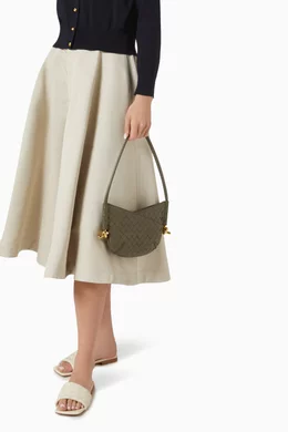 Buy Bottega Veneta Green Baby Solstice Shoulder Bag in
