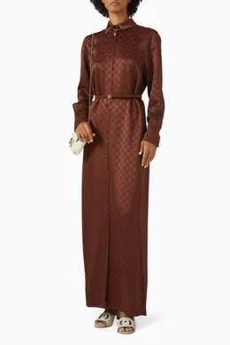gucci dress brown Gucci Lace Up Leather Dress