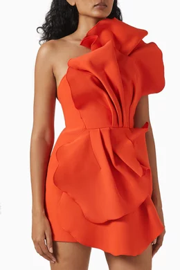 Buy Acler Orange Oake Mini Dress For Women Online | Ounass Oman