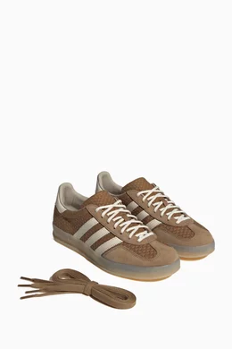 adidas gazelle silver green womens Adidas Gazelle Bold beige and red knit sneakers main image 1
