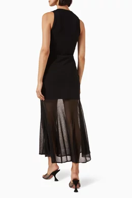 Buy Simkhai Black Xena Knit Combo Maxi Dress in Rayon For Women Online |  Ounass Oman