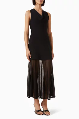 Buy Simkhai Black Xena Knit Combo Maxi Dress in Rayon For Women Online |  Ounass Oman