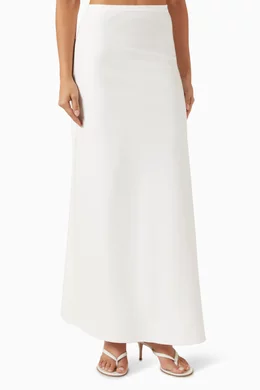 スカート Max Mara Vernice Viscose Buy Max Mara White Vernice Maxi Skirt in Viscose-jersey For