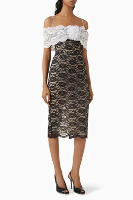 chinese dress ladies Crepe and lace maxi dress