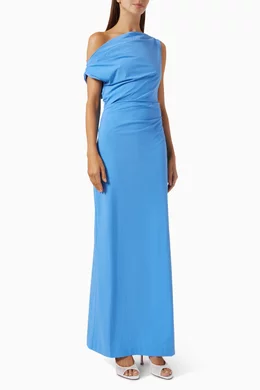 navy blue dress for baby girl Bec + Bridge Whorl Asym Maxi Dress Asymmetrical in Meridian Blue Size 8 –  Rent a Dress