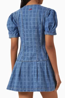 Buy Damson Madder Blue Adeline Mini Dress in Denim For Women Online |  Ounass Oman