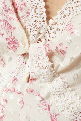 open lace back dress Sandro Dress Pink main image 1