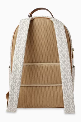 Buy Michael Kors Neutral Sable Large Signature Logo Backpack  display picture 3