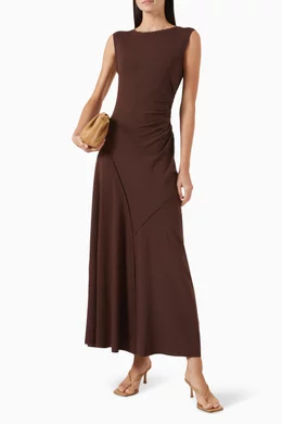 Buy DISSH Brown Hadley Knit Maxi Dress in Rayon Blend For Women Online |  Ounass Oman
