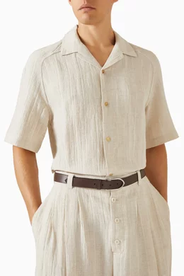 Buy Jacquemus Brown La Bambino Belt in Leather For Men  display picture 1
