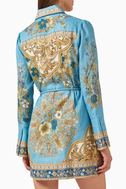 bottle green sharara dress Alemais Cassie Mini Dress – Mode Sportif main image 0
