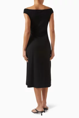 Buy Reformation Black Milo Knit Dress in Jersey For Women Online | Ounass  Oman