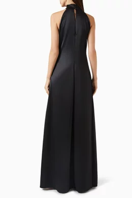 Buy Toccin Black Jocelyn Maxi Dress in Satin For Women Online | Ounass Oman