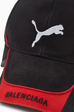 Buy Balenciaga Black x Puma Cap in Faded Cotton For UNISEX Online