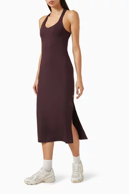 Buy Vuori Purple Halo Racerback Midi Dress in DreamKnit For Women Online |  Ounass Oman