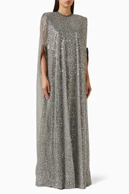 gemy maalouf dress smokey grey Buy Sequin-embellished For Women Online Maalouf draped
