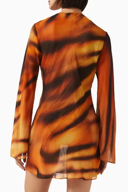 brocade dress long sleeve High neck, long sleeve floor length patterned brocade dress Navy