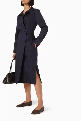 double breasted shirt dress Buy COS Blue Double-breasted Midi Shirtdress in Cotton For Women Online