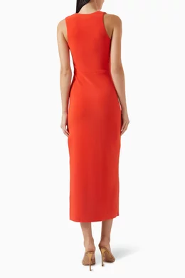 Buy Bec + Bridge Red Letty Midi Dress in Crepe For Women Online | Ounass  Oman