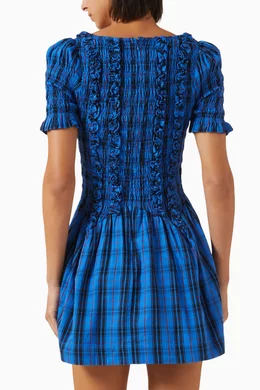 show me your mumu kylie mini dress Wonder Mini Dress, in White Silky Crepe