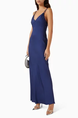 bcbg light blue dress Ana Gown Robin Egg & Black / 8 main image 1