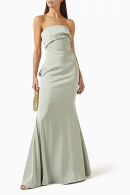 green emerald velvet dress LAVISH ALICE RAELYNN CURVE OFF SHOULDER WRAP PONTE DRESS