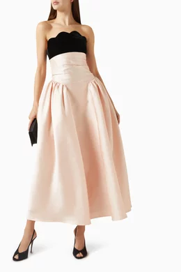 nafsika skourti pink dress The Two-Tone Undressed Gown