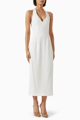 sachin and babi light blue dress The Ultimate Muse Bow Midi Dress From odd main image 1