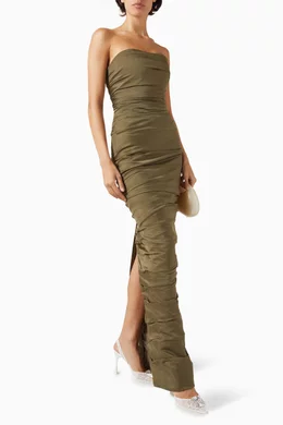 green marmar dress Green Cowl Bodycon Party Dress main image 1
