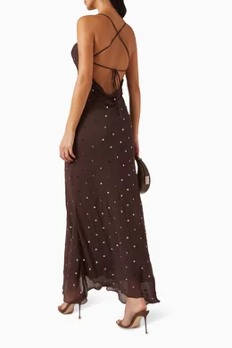 chinese dress ladies RUBY SLIP MAXI DRESS