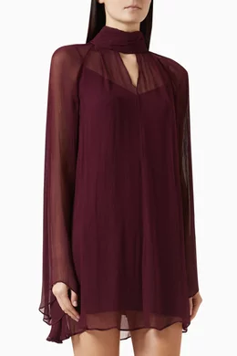 spree dress burgundy Meagan Burgundy Drop Waist Dress main image 0