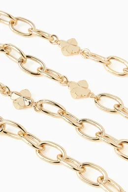 Buy Kate Spade New York Gold Flower Spade Chain Belt in Gold  display picture 1