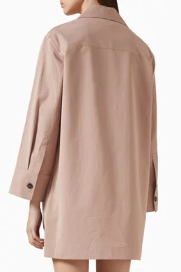 Buy COS Pink Utility Mini Shirt Dress in Cotton For Women Online | Ounass  Oman
