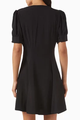 Buy Kate Spade New York Black Fluid Puff Sleeve Mini Dress For Women Online  | Ounass Oman