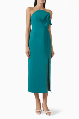 slim fit dress slacks Acler Duxbury Long Sleeve Mini Dress in Foam Green – Order Of Style main image 0