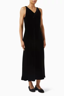 purple ruffle maxi dress Luna Modest Ruffle Maxi Dress