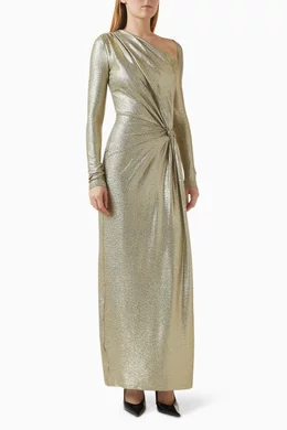 Buy Significant Other Gold Caera Maxi Dress in Jersey For Women Online |  Ounass Oman
