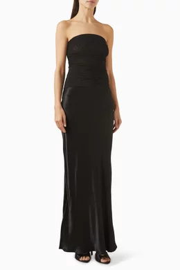 knee length dresses for ladies SELLING Bec & Bridge Victoria Asym Dress Black main image 0