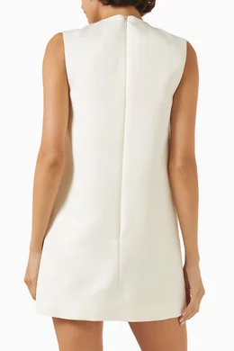 Buy Leo Lin White Yvonne Appliqu Floral Mini Dress For Women Online |  Ounass Oman